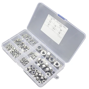 135 PCS /Set of Self-Locking Hexagon Nut 6 Sizes Nut M2 M2.5 M3 M4 M5 M6 M8 M10 Assortment a Set of Stainless Steel Screw
135 PCS /Set of Self-Locking Hexagon Nut 6 Sizes Nut M2 M2.5 M3 M4 M5 M6 M8 M10 Assortment a Set of Stainless Steel Screw