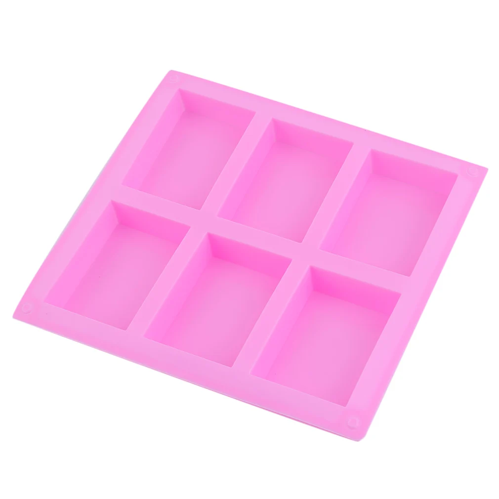 Practical Silicone Handmade Soap Mold 6 Holes Rectangular Pastry Molds Silicone Cake Bakeware Molds Ease Of Handling
Practical Silicone Handmade Soap Mold 6 Holes Rectangular Pastry Molds Silicone Cake Bakeware Molds Ease Of Handling