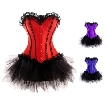 red satin corset busiter lace up boned costume showgirl S-6XL plus size corset g-String+mini tutu skirts 036+7008
red satin corset busiter lace up boned costume showgirl S-6XL plus size corset g-String+mini tutu skirts 036+7008