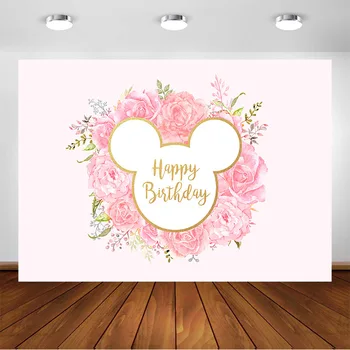 Minnie Mouse Photography Backdrops Baby Birthday Party Decorations Banner Background Pink Flower Photobooth Custom Backdrop
Minnie Mouse Photography Backdrops Baby Birthday Party Decorations Banner Background Pink Flower Photobooth Custom Backdrop