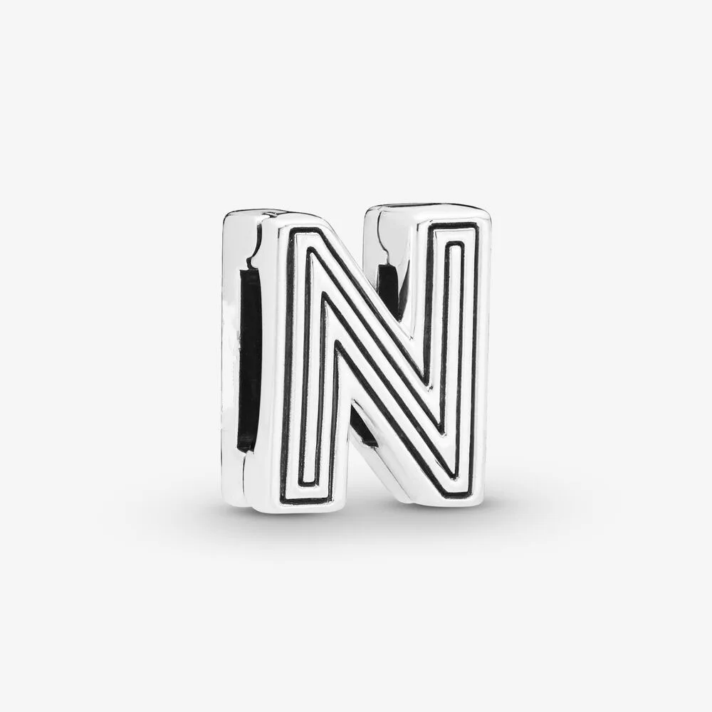 Name Clip DIY Women Gift 100% 925 Sterling Silver Beaded Letter N Clip Charm Silver fit Original Pandora Bracelets Jewelry DIY
Name Clip DIY Women Gift 100% 925 Sterling Silver Beaded Letter N Clip Charm Silver fit Original Pandora Bracelets Jewelry DIY