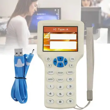 RFID NFC Card Copier Reader Writer duplicator English 10 Frequency Programmer for IC ID Cards and All 125kHz ID Full frequency
RFID NFC Card Copier Reader Writer duplicator English 10 Frequency Programmer for IC ID Cards and All 125kHz ID Full frequency