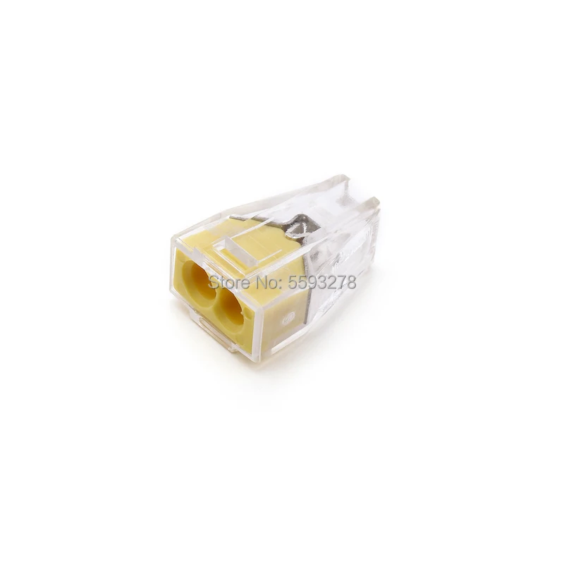 100PCS/LOT Free Shipping PCT-102 Wire Connectors 2Pin Wiring Conductor Terminal Block Push In Wire 773-102 Yellow
100PCS/LOT Free Shipping PCT-102 Wire Connectors 2Pin Wiring Conductor Terminal Block Push In Wire 773-102 Yellow