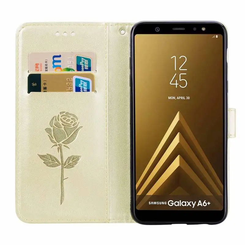 Кожаный чехол бумажник для Samsung A7 A6 A8 J4 J6 Plus J8 2018 J2 Core A5 J1 J3 J5 J7 2017 2016 J120|Бамперы| |