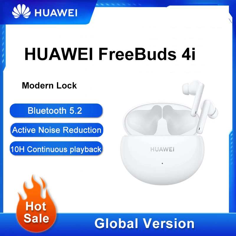 

Chinese Version Huawei FreeBuds 4i Wireless Headphone Active Noise Call Reduction Bluetooth 5.2 Earphones Noise reduction