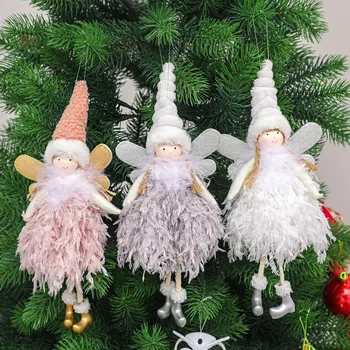 New Christmas Angel Girl Boy Plush Doll Xmas Tree Ornament Natal Noel Deco Christmas Decoration for Home New Year 2021 Kid Gift
New Christmas Angel Girl Boy Plush Doll Xmas Tree Ornament Natal Noel Deco Christmas Decoration for Home New Year 2021 Kid Gift