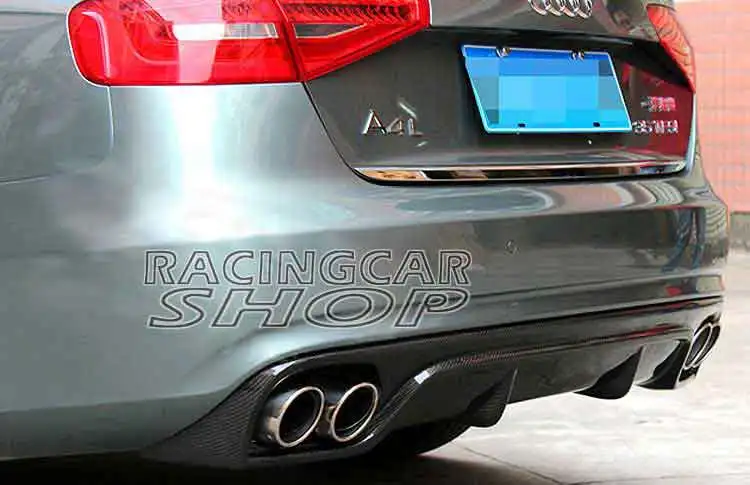 Задний спойлер диффузора R STYLE из углеродного волокна для AUDI A4 A4L B9 2013UP