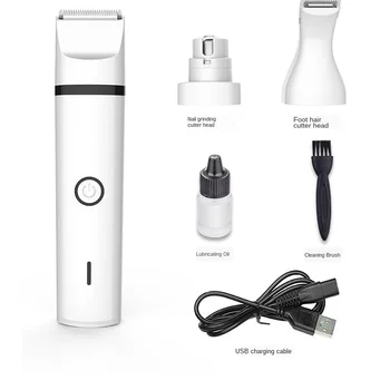 Pet polisher Electric clippers Dog nail clipper Cat electric shaver three in one Household pet cleaning products USB charging
Pet polisher Electric clippers Dog nail clipper Cat electric shaver three in one Household pet cleaning products USB charging