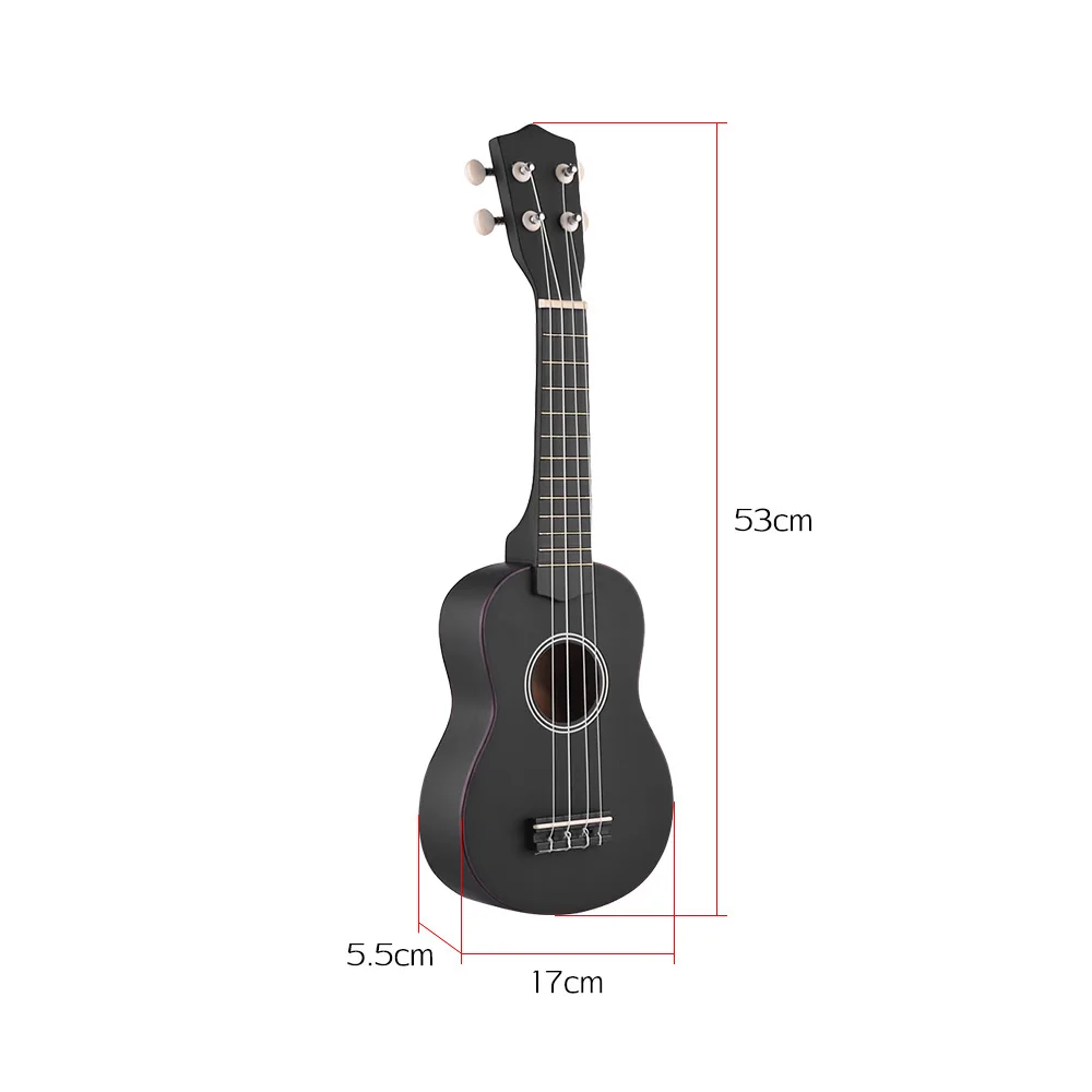 21 дюймов укулеле гитара комплект липа Акустическая сопрано фирмы гитары 4