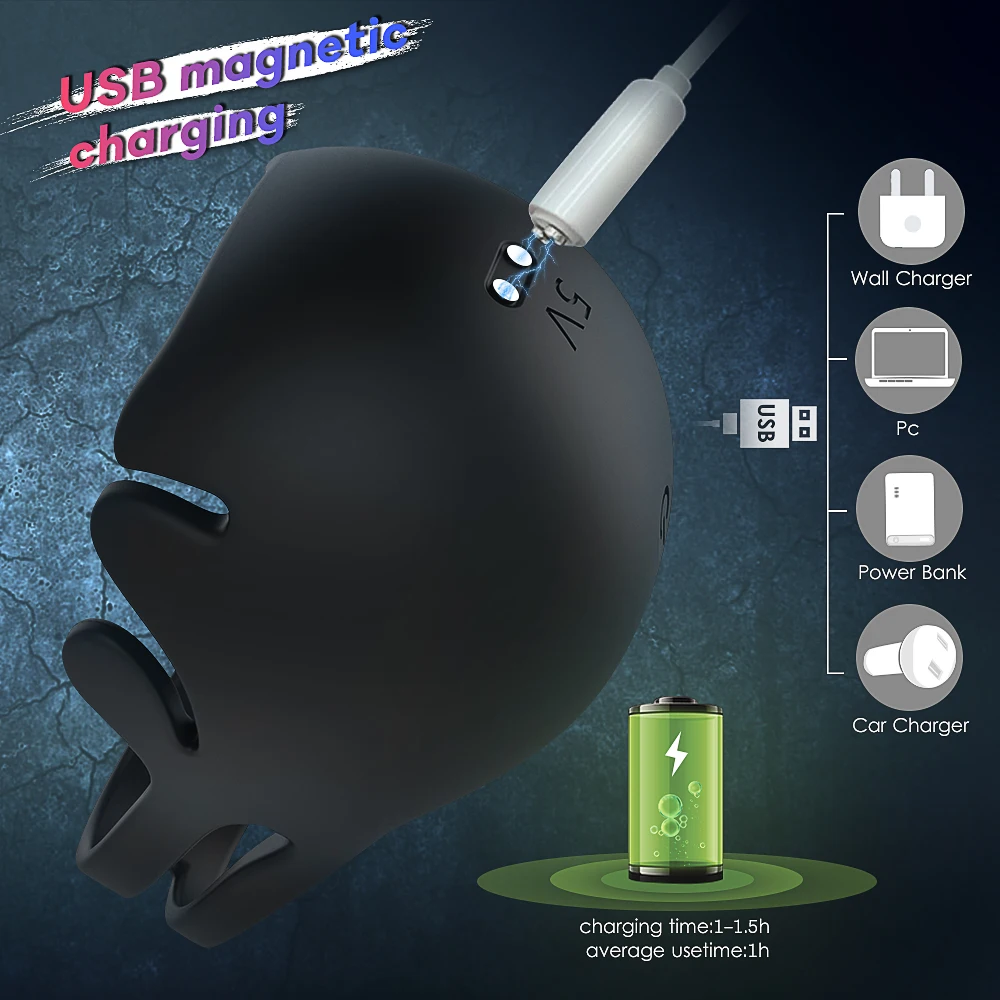 Vibrating Penis Massager Male Chastity Cock Ring Sex Toys for Men Wireless Remote Control Testicle Vibrator Men's Masturbator (8)