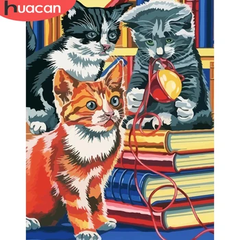 HUACAN DIY Pictures By Number Cats Kits Home Decoration Painting By Numbers Animal Drawing On Canvas HandPainted Art Gift
HUACAN DIY Pictures By Number Cats Kits Home Decoration Painting By Numbers Animal Drawing On Canvas HandPainted Art Gift