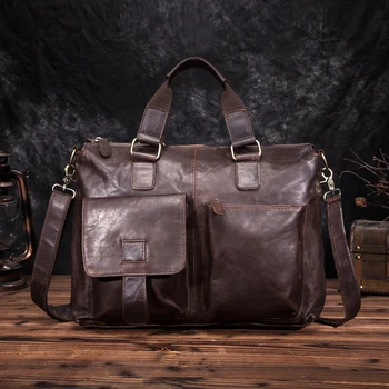 Men Quality Leather Antique Retro Business Briefcase 15" Laptop Case Attache Portfolio Bag One Shoulder Messenger Bag B260-dc
Men Quality Leather Antique Retro Business Briefcase 15" Laptop Case Attache Portfolio Bag One Shoulder Messenger Bag B260-dc