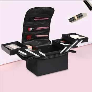 Women Professional Storage Of Multi-layer Cosmetic Bags Women Beauty Portable Organizer Suitcase
Women Professional Storage Of Multi-layer Cosmetic Bags Women Beauty Portable Organizer Suitcase