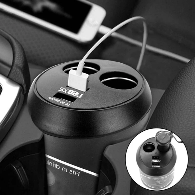 2 Socket Splitter Way Cigarette Lighter Car Dual USB Phone Charger Fast Charge Quick Charging Power Adapter Cup Shape Auto Parts
2 Socket Splitter Way Cigarette Lighter Car Dual USB Phone Charger Fast Charge Quick Charging Power Adapter Cup Shape Auto Parts
