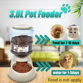 3.8L Large Capacity Dog Cat Pets Automatic Feeder Cat Drinking Fountain Dispenser Dog Cat Food Water Feeder Bowl Pet Products
3.8L Large Capacity Dog Cat Pets Automatic Feeder Cat Drinking Fountain Dispenser Dog Cat Food Water Feeder Bowl Pet Products