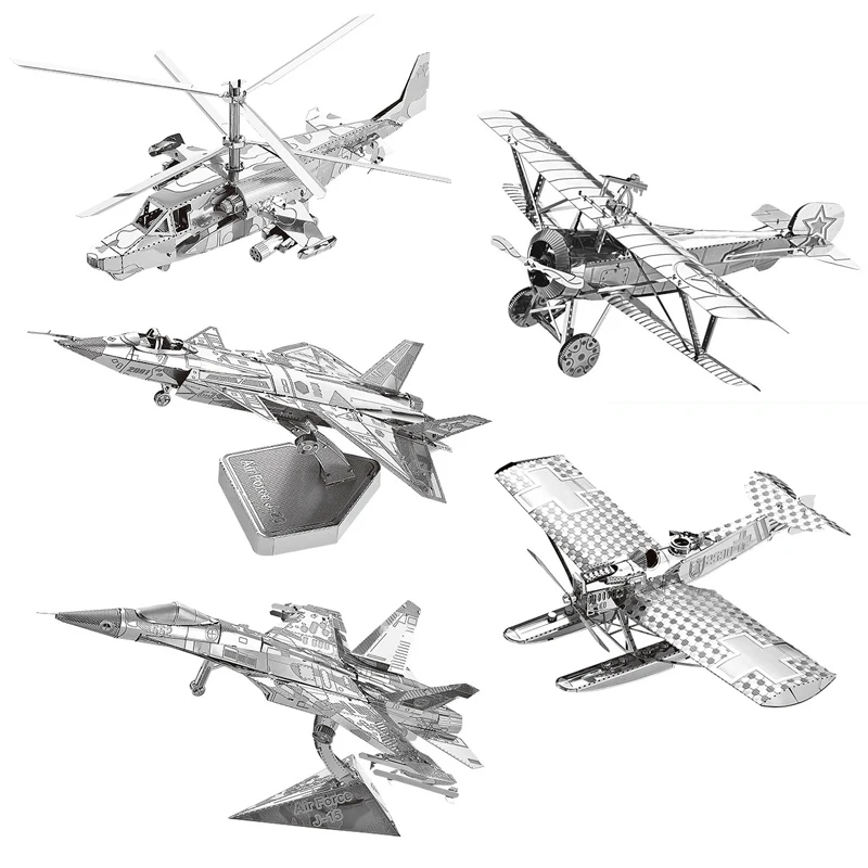 

Fighter 3D Metal Puzzle AH-64 Apache KA-50 Helicopter UFO SU-34 RAH-66 model KITS Assemble Jigsaw Puzzle Gift Toys For Children