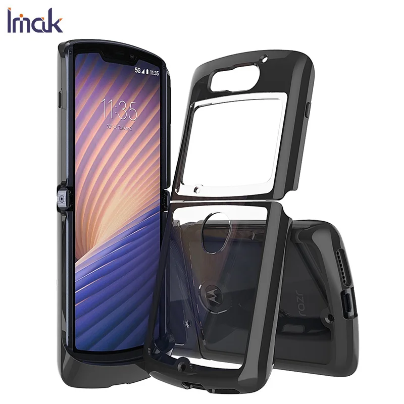 Imak Transparent Soft Silicone Case For Moto Razr 5G TPU Back Cover Shell 1.3mm Thickness | Мобильные телефоны и