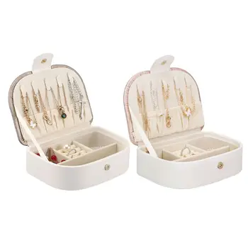 Portable European Jewelry Box Necklace Earring Ring Large Capacity Storage Case Travel Girls Jewellery Organizer
Portable European Jewelry Box Necklace Earring Ring Large Capacity Storage Case Travel Girls Jewellery Organizer