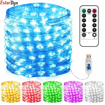 USB LED String Light Remote Control 5M/10M/20M Fairy String Light Garland Copper Wire for Wedding Christmas Holiday Decor lamp
USB LED String Light Remote Control 5M/10M/20M Fairy String Light Garland Copper Wire for Wedding Christmas Holiday Decor lamp