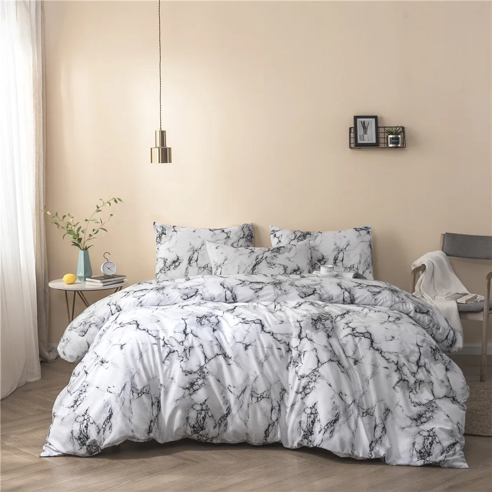 Home Textile Marble color Three-piece Set Textile Brushed Printed Suite Comforter Bedding Sets Bed Sheets and Pillowcase
Home Textile Marble color Three-piece Set Textile Brushed Printed Suite Comforter Bedding Sets Bed Sheets and Pillowcase