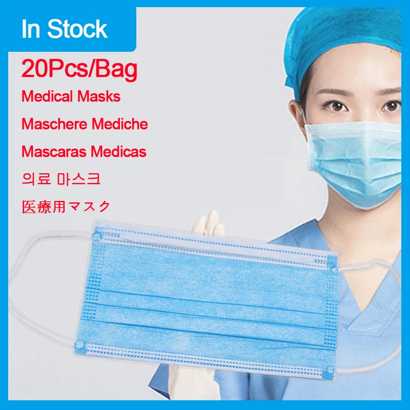 20 - 80 pcs 3 layer Medical Mask Surgical Face Sanitary Safety Anti Pollution Protective Masks features as FFP2 KF94 Mouth caps
20 - 80 pcs 3 layer Medical Mask Surgical Face Sanitary Safety Anti Pollution Protective Masks features as FFP2 KF94 Mouth caps