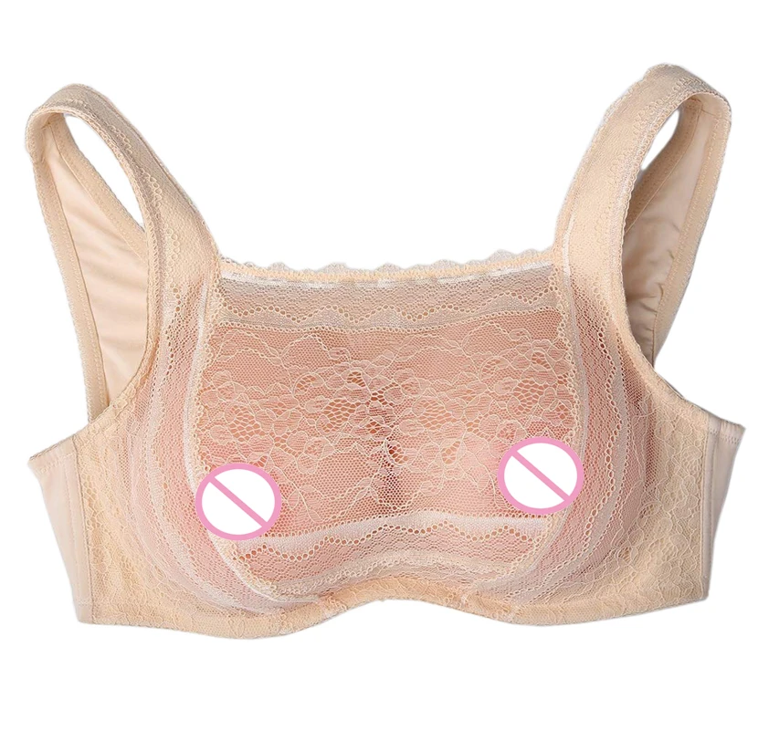 Silicone Fake Breasts Lace Pocket Bra with Mastectomy Transvestite for Crossdresser Transgender Ajusen
Silicone Fake Breasts Lace Pocket Bra with Mastectomy Transvestite for Crossdresser Transgender Ajusen