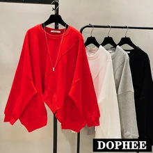 2020 New Korean Plus Size Women Sweatshirt Crew Neck Cotton Bat Sleeve Ins Top Spring and Autumn Female Pullover Plain Hoodies 
2020 New Korean Plus Size Women Sweatshirt Crew Neck Cotton Bat Sleeve Ins Top Spring and Autumn Female Pullover Plain Hoodies