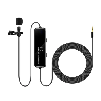 L2 Microphone 6M Long-Line Lavalier Microphone Suitable for Mobile Phone SLR Camera Camera DV Use
L2 Microphone 6M Long-Line Lavalier Microphone Suitable for Mobile Phone SLR Camera Camera DV Use