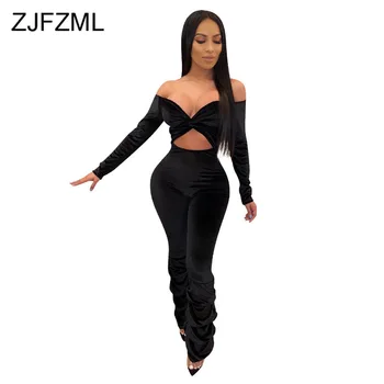 Waist Band Cut Out Sexy Bodycon Jumpsuit Women Deep V Neck Long Sleeve Pleated Romper Retro Off Shoulder Backless Velvet Overall
Waist Band Cut Out Sexy Bodycon Jumpsuit Women Deep V Neck Long Sleeve Pleated Romper Retro Off Shoulder Backless Velvet Overall