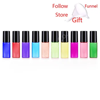10pcs/lot 5 ml Candy-colored Glass Oil Bottles with Roller Ball Empty Perfume Essential Oil Roll on Bottle
10pcs/lot 5 ml Candy-colored Glass Oil Bottles with Roller Ball Empty Perfume Essential Oil Roll on Bottle