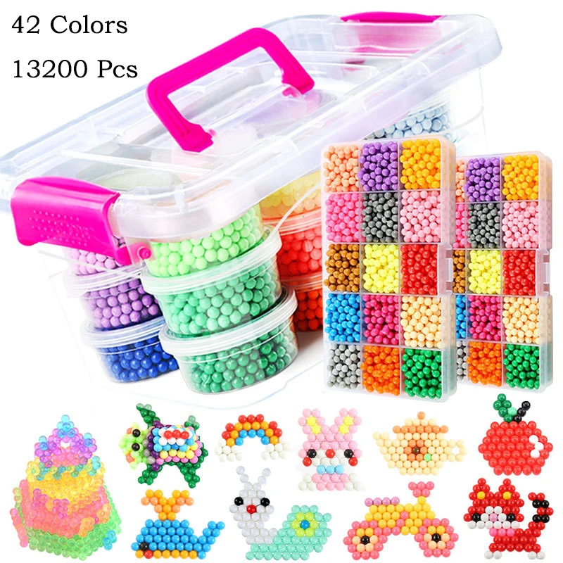 Beads puzzle Crystal DIY water spray beads perlen set ball games 3D handmade magic toys for children Water Mist Magic Beads 
Beads puzzle Crystal DIY water spray beads perlen set ball games 3D handmade magic toys for children Water Mist Magic Beads