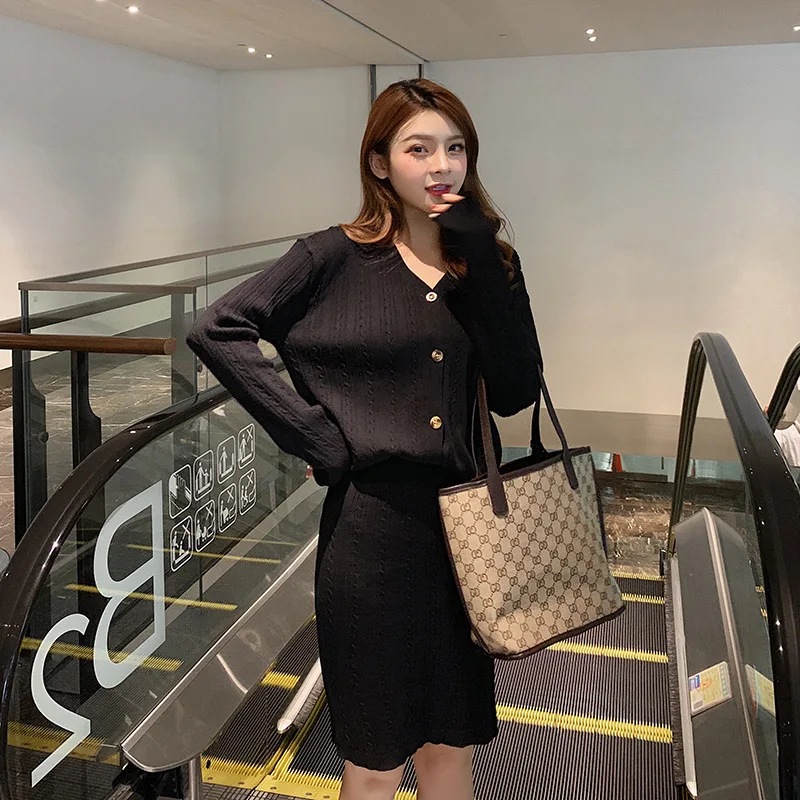 Knitting Suit Autumn 2019 Autumn New Style Korean-style Cardigan Tops + High-waisted Knitted Short Skirt Two-Piece Set F7589
Knitting Suit Autumn 2019 Autumn New Style Korean-style Cardigan Tops + High-waisted Knitted Short Skirt Two-Piece Set F7589
