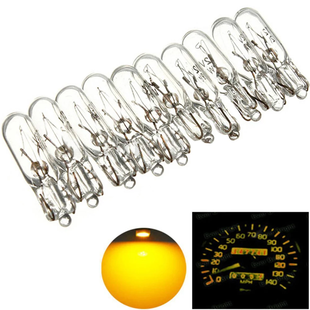 20x T5 286 Auto SUV Dashboard Light Meter Lamp Miniature Bulb Indicator 2w Amber Car Tuning Interior Lights Parts Universal
20x T5 286 Auto SUV Dashboard Light Meter Lamp Miniature Bulb Indicator 2w Amber Car Tuning Interior Lights Parts Universal