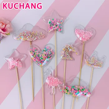 3pcs Bling Fairy PVC Unicorn Love Crown Cloud Shiny Flamingo Cupcake Topper For Wedding Birthday Party Cake Decorations Supplies
3pcs Bling Fairy PVC Unicorn Love Crown Cloud Shiny Flamingo Cupcake Topper For Wedding Birthday Party Cake Decorations Supplies