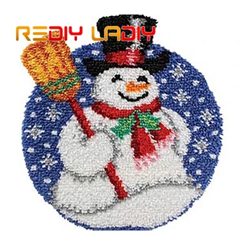Latch Hook Rug Kits Crocheting Carpet Rug Snowman Winter Acrylic Yarn Pre-Printed Canvas Cushion Mat Crochet Tapestry Sofa Decor
Latch Hook Rug Kits Crocheting Carpet Rug Snowman Winter Acrylic Yarn Pre-Printed Canvas Cushion Mat Crochet Tapestry Sofa Decor