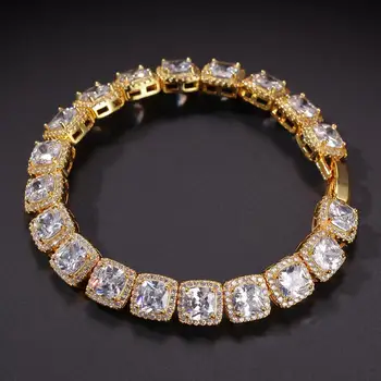 10Mm Men Square Zircon Bracelet Men Hip Hop Jewelry Copper Material Gold Silver Color Iced Out Bling Cubic Zirconia 7 8 Inch
10Mm Men Square Zircon Bracelet Men Hip Hop Jewelry Copper Material Gold Silver Color Iced Out Bling Cubic Zirconia 7 8 Inch