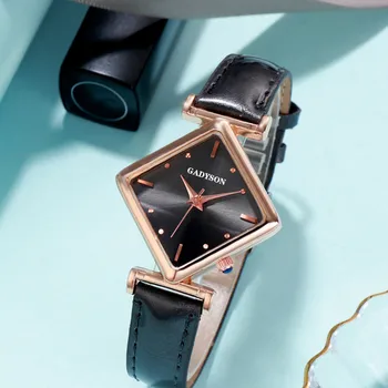 Gadyson Sleek Quartz Wristwatches Minimalist Geometric Leather Square Gradient Matte Ladies Watch часы брендовые женские
Gadyson Sleek Quartz Wristwatches Minimalist Geometric Leather Square Gradient Matte Ladies Watch часы брендовые женские