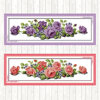 Roses Printing Counted Cross Stitch Kits for Embroidery Kits 14ct 11ct Printed Canvas DMC DIY Handmade Needlework Kit Home Decor
Roses Printing Counted Cross Stitch Kits for Embroidery Kits 14ct 11ct Printed Canvas DMC DIY Handmade Needlework Kit Home Decor