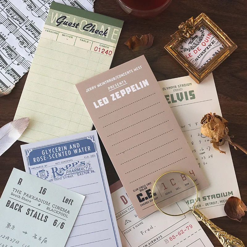 Vintage Memo Pad Sticky Notepad Creative Office Planner To Do List DIY Bullet Journal Decorative Sticker Stationery Supplies
Vintage Memo Pad Sticky Notepad Creative Office Planner To Do List DIY Bullet Journal Decorative Sticker Stationery Supplies