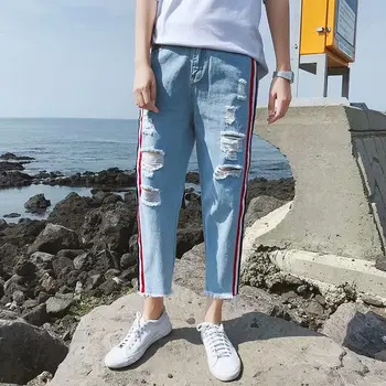 2020 New Men Hip Hop Harajuku Korean Men's Jeans Pants Boys Loose Holes Ripped Holes Ankle-Length Harem Jeans Trousers Denim
2020 New Men Hip Hop Harajuku Korean Men's Jeans Pants Boys Loose Holes Ripped Holes Ankle-Length Harem Jeans Trousers Denim