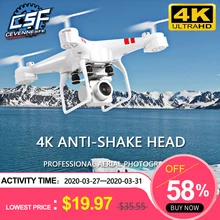 2020 novo zangão 4k câmera hd wifi transmissão fpv zangão pressão de ar fixo altura quatro-eixo aeronaves rc helicóptero com câmera(China)