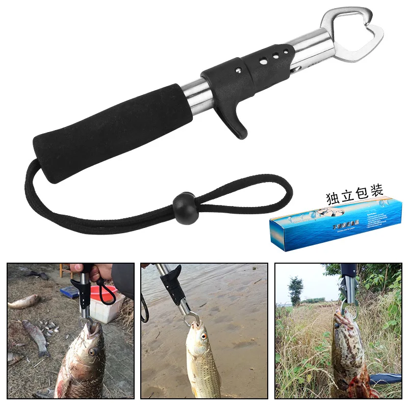 Portable Stainless Steel Fish Gripper Fish Lip Control With Ruler Fishing Tool Carp Fishing Clamp Clip Tackles
Portable Stainless Steel Fish Gripper Fish Lip Control With Ruler Fishing Tool Carp Fishing Clamp Clip Tackles