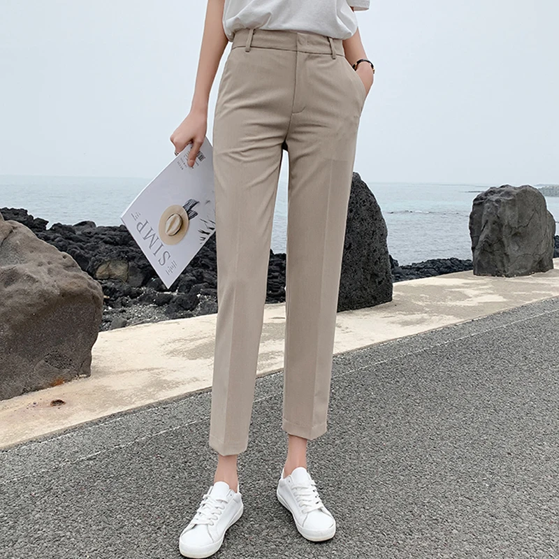 BGTEEVER OL Style Women Pants Plus Size Casual Pencil Pant High Waist Elegant Work Trousers Female Suit Pant pantalon femme 2019
BGTEEVER OL Style Women Pants Plus Size Casual Pencil Pant High Waist Elegant Work Trousers Female Suit Pant pantalon femme 2019