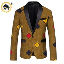 African Clothes Bazin Riche Men Blazer Jackets Formal Slim Ankara Print Coats Outfits Dashiki Party Vestidos Clothing A1814003 
African Clothes Bazin Riche Men Blazer Jackets Formal Slim Ankara Print Coats Outfits Dashiki Party Vestidos Clothing A1814003