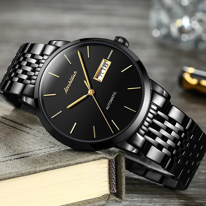 JSDUN Brand Watch Customizable Automatic Analog Watch Thin Clean Steel MEN'S Watch
JSDUN Brand Watch Customizable Automatic Analog Watch Thin Clean Steel MEN'S Watch