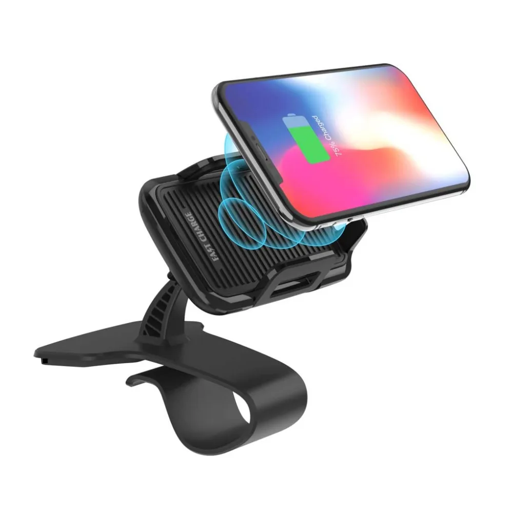 Car Dashboard Qi Wireless Charger Charging Stand Holder 360-Degree Rotation For iphone 8 X S9 S8 S7 For Huawei Xiaomi
Car Dashboard Qi Wireless Charger Charging Stand Holder 360-Degree Rotation For iphone 8 X S9 S8 S7 For Huawei Xiaomi