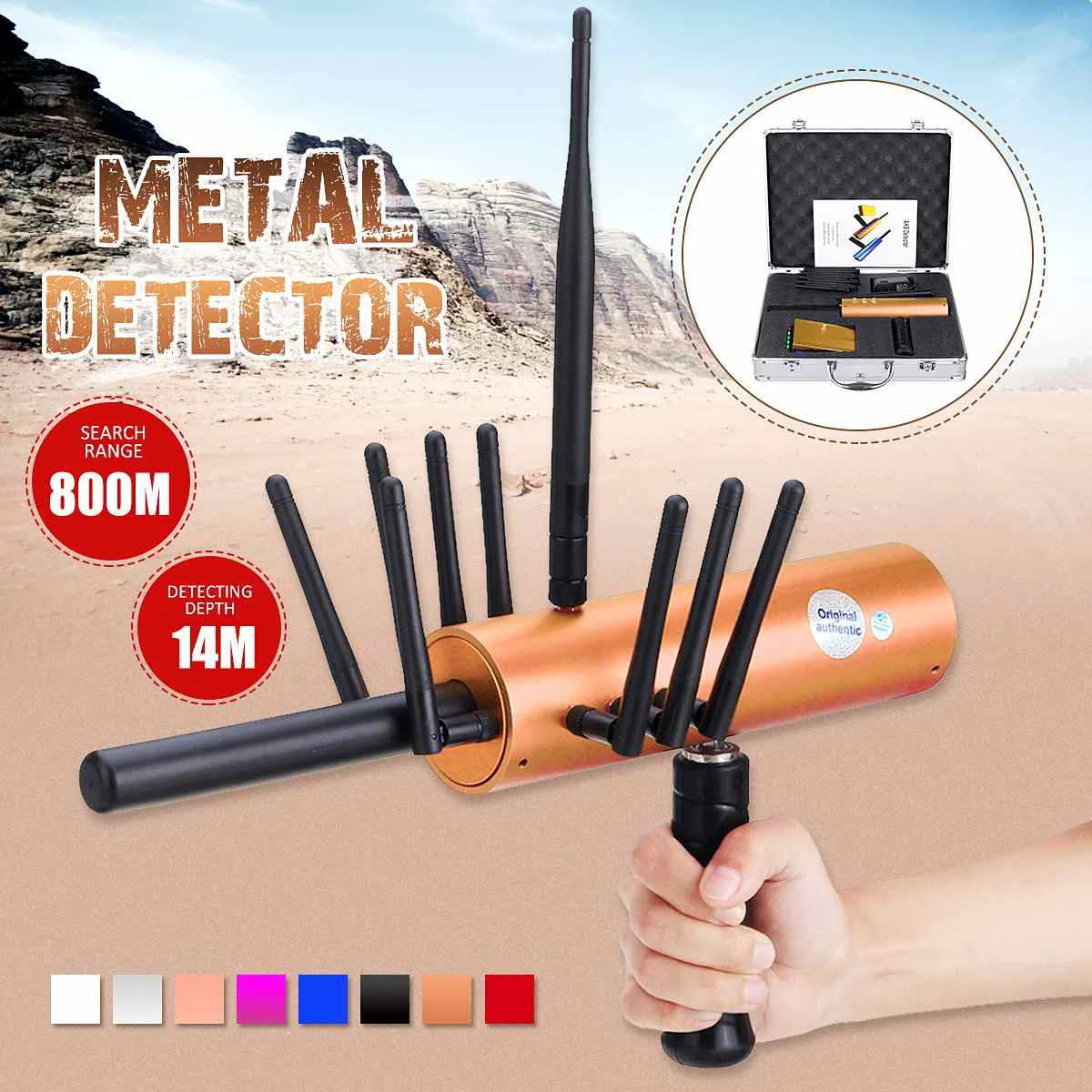 Professional Underground Metal Detector 10x Antenna High Sensitivity Silver Gold Detector Digger Large-scale Scanner Prospecting
Professional Underground Metal Detector 10x Antenna High Sensitivity Silver Gold Detector Digger Large-scale Scanner Prospecting