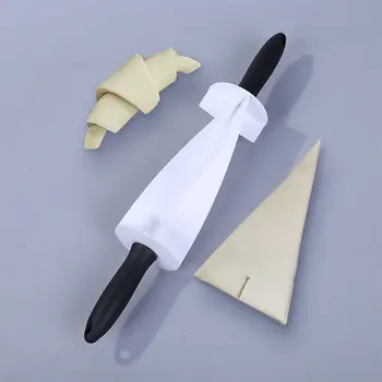 Plastic Rolling Cutter Croissant for Making Croissant Bread Roller Dough Pastry Wheel Knife Handle Kitchen Baking Tool 
Plastic Rolling Cutter Croissant for Making Croissant Bread Roller Dough Pastry Wheel Knife Handle Kitchen Baking Tool
