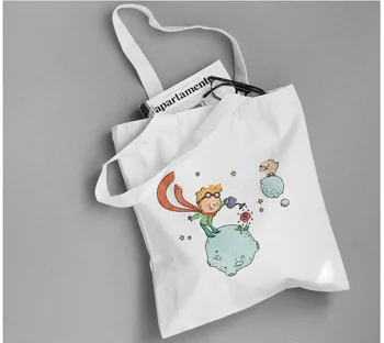 Shopping Bag Little Prince Serial Canvas Tote Bag Daily Use Custom Print Logo Text DIY Eco Ecologicas Reusable Recycle Handbag
Shopping Bag Little Prince Serial Canvas Tote Bag Daily Use Custom Print Logo Text DIY Eco Ecologicas Reusable Recycle Handbag