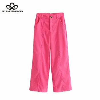 Luck A 2020 new autumn Pockets Corduroy Wide Leg Pant Zipper Fly Streetwear Ladies Trousers Casual Pantalones Femme
Luck A 2020 new autumn Pockets Corduroy Wide Leg Pant Zipper Fly Streetwear Ladies Trousers Casual Pantalones Femme